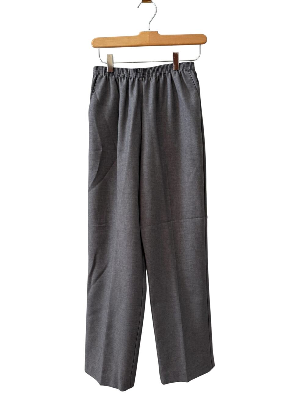 Alfred Dunner Classic Pull on Pants Light Gray 8P
